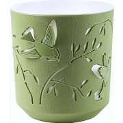 BMC Кашпо "Колибри" (2,5л) Цв. Оливковый/белый