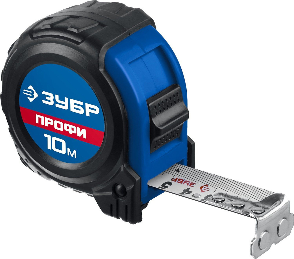 Рулетка ЗУБР "Мастер" нейлон обрезиненный корпус 25 мм х 10 м
