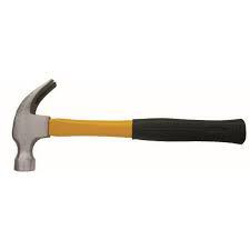 Молоток ПОЛИТЕХ  гвоздодер, деревянная ручка, кованый, 450гр