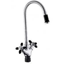 Смеситель DIKALAN D5871-7 д/кухни хром - черный