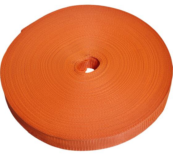 Лента брезент. 40мм 400 оранжевая