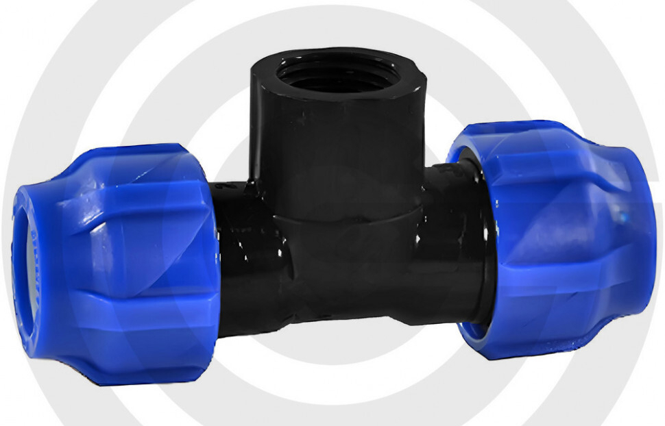 Тройник ПЭ разъем. ВР 25*1/2*25