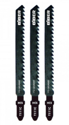 Полотно BIBER для электролобзика T111C 74 мм 3 шт.