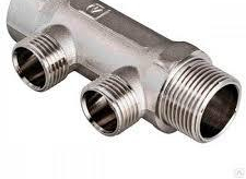 Кол. Valtec нар. резьба 2вых. 3\4'х1\2" НИКЕЛЬ VТс.500.N.0502