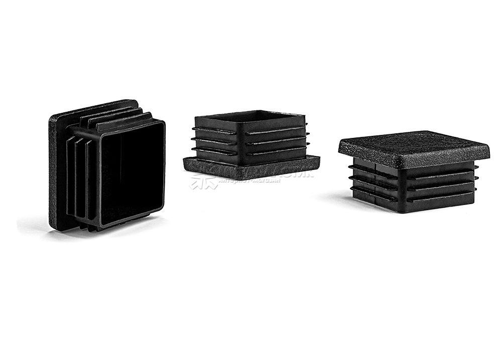 Заглушка для труб квадратная 20*20 черная