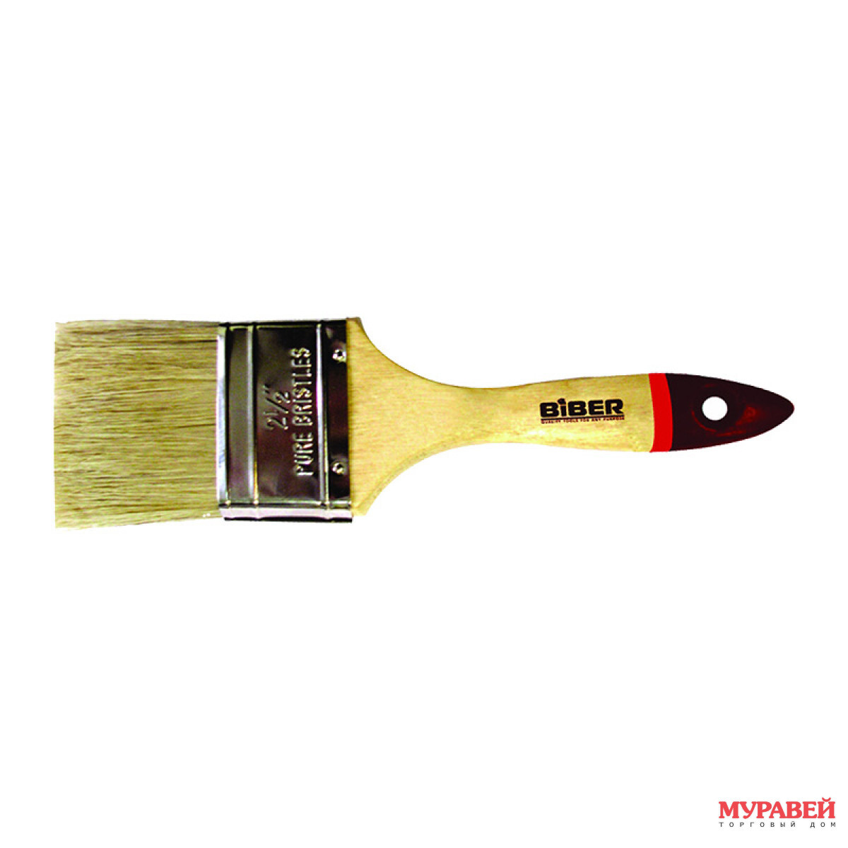 Кисть BIBER "Суприм" натур щетина 25 мм
