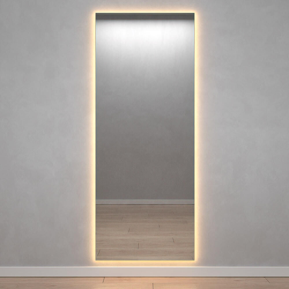 Зеркало 140*40см прямоугол. с подсв. KN-835А140/40