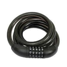 Замок тросовый кодовый с изменяемой комбинацией 10х800мм (30/120) 79022