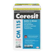 Клей д/мозайки и мрамора Церезит 25кг уценка