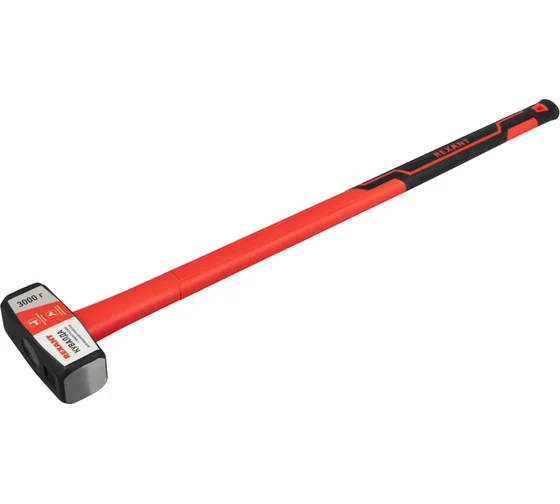 Кувалда REXANT с фибергласовой обрезиненной рукояткой 3000 г арт. 12-8133,