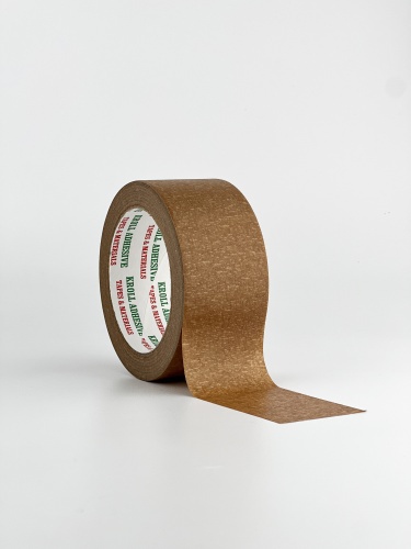 Лента маскировочная термокреповая до 80°C коричневая 19мм/40м 243996-19-40 УПРАВДОМ
