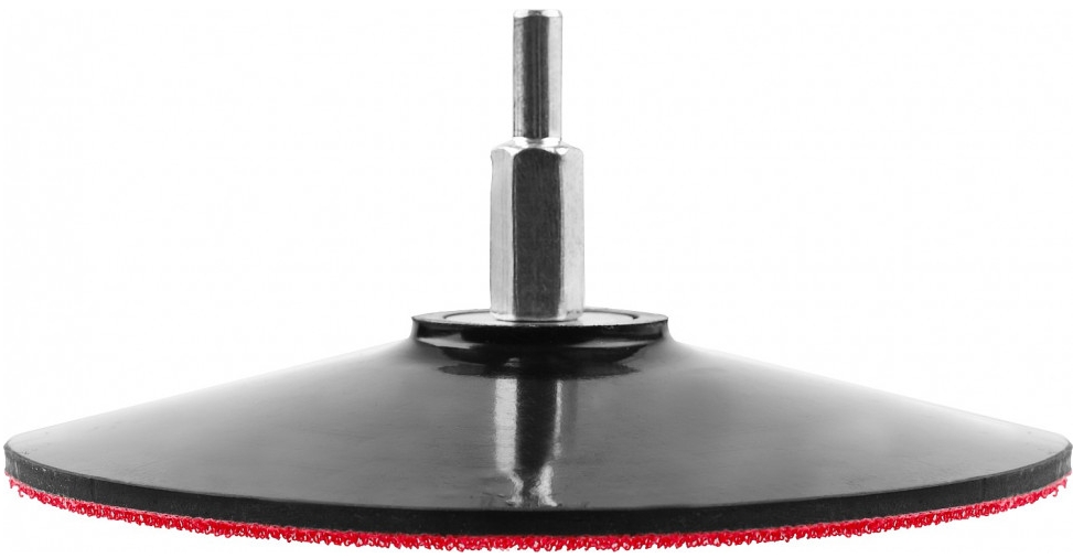 Тарелка опорная STAYER "Master" для дрели резиновая на липучке d=125 мм