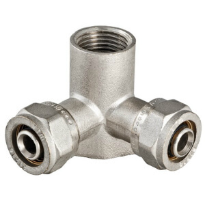 Водорозетка проходная 16*1/2 Valtec (10) VTm.334.N 160416