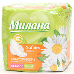 Прокладки МИЛАНА Soft Deo "Классические" с ромашкой 10 шт.