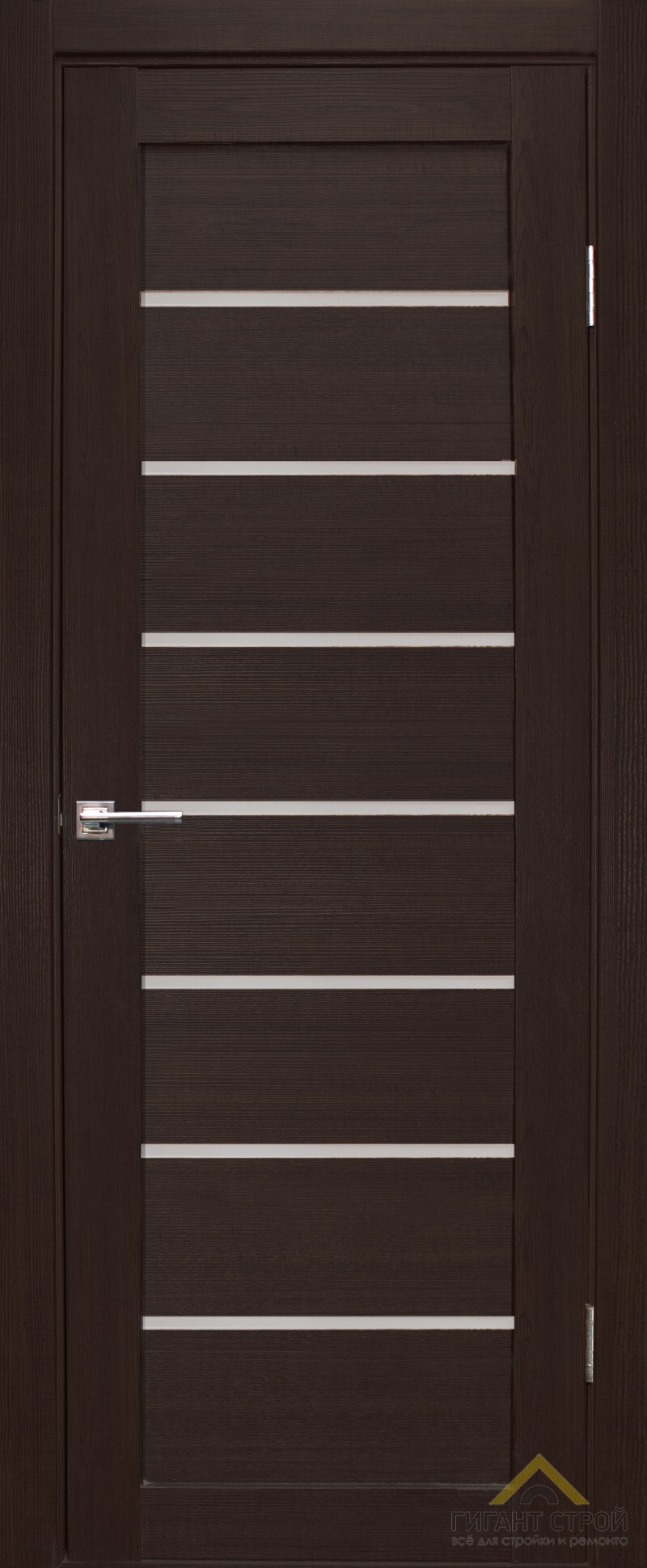 Дверное полотно Линия орех темн.