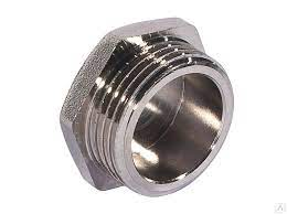 Заглушка в трубу 1/2" никель