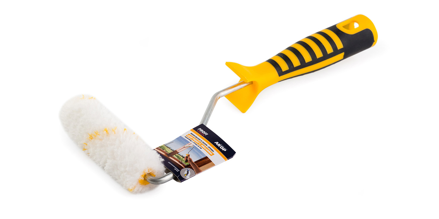 Валик малярный 150мм АКОР с ручкой полиамид