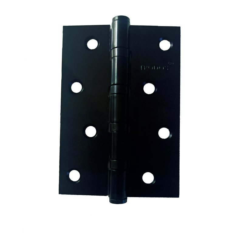 Петля накладная Trodos 100х70х2,5 б/к, черный матовый, флоупак