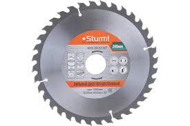 Диск пильный твердоспл.по дереву 200x32 мм 36зубьев  STURM! с кольцом 30 мм