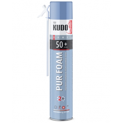 Пена монт. KUDO "Home 50+" бытовая всесез. 1000мл