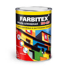 Эмаль FARBITEX ПФ-115 алкидная черная 5 кг