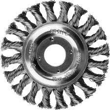 Щетка-крацовка ЗУБР 115 мм, стальная проволоки 0.5 мм, щетка дисковая для УШМ, Профессионал (35190-115)