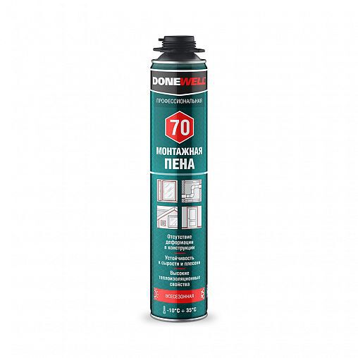 Пена монтажная проф. DONEWELL 70 всесезонная (DPP10U700)