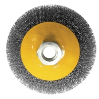 Щетка-крацовка BIBER М14  дисковая для УШМ 100 мм с гайкой