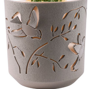 BMC Кашпо "Колибри" (1,25л) Цв. Мокачино/пудра