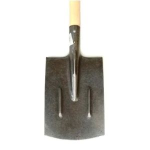 Лопата штыковая из рельсовой стали прямоугольная 750гр Grower