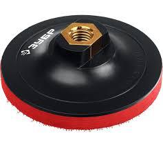 Диск опорный"ЗУБР"d 100мм,М14"Профессионал" пластиковая для УШМ под АГШК, мягкая полиуретановая прокладка Опорная тарелка (35782-100)