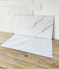 Панель стеновая самокл 3D_матовая Полотно Белый мрамор 3,0х0,6м (толщ. 0,2см) BZ-YD001