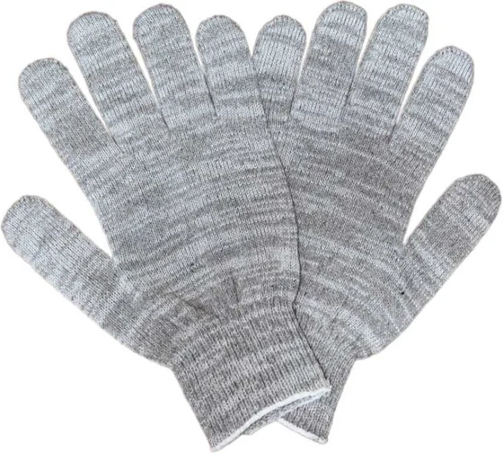Перчатки Махровые серые (ПЛЮШ) с ПВХ /НОВИНКА