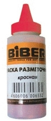 Краска разметочная BIBER порошковая красная 115 г