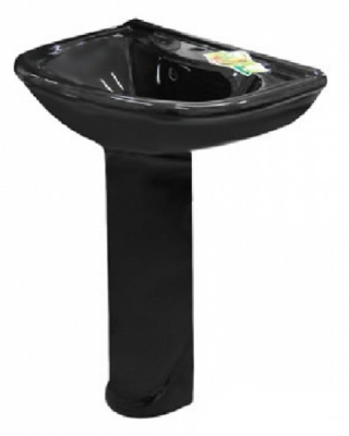 Умывальник+пьедестал Престиж черный