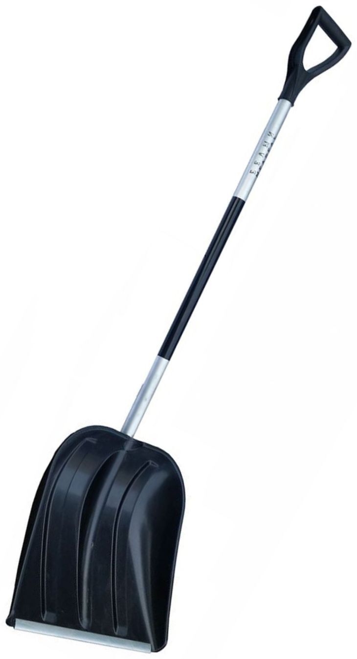 Лопата "Медведь" с ал.планкой с фибергласовым черенком, с V ручкой "Элита" 550х380