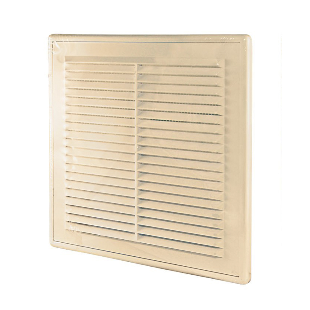 Решетка вентиляционная TDM с москитной сеткой 250х250мм бежевая