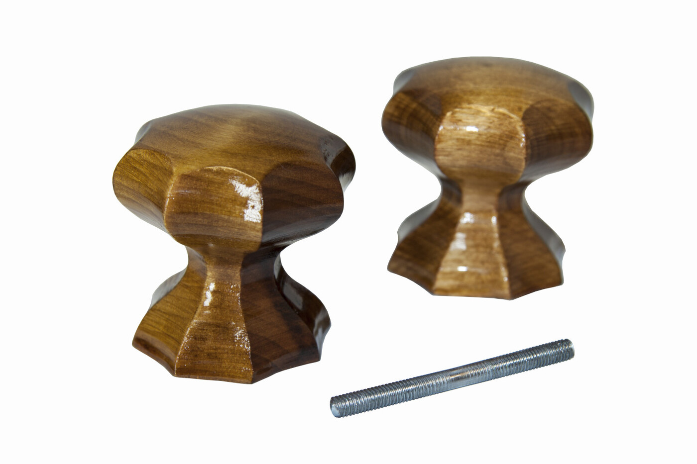 Ручка-кнопка РДК гран. "ДУБ МОРЕННЫЙ"