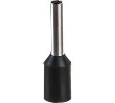 Наконечник REXANT НШВИ 1,5-8 штыревой втулочный изолированный черный 100 шт.