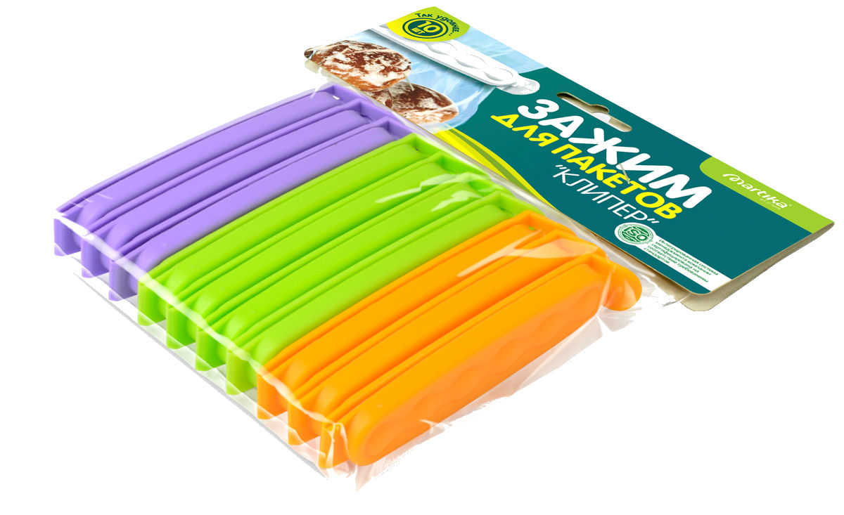 Зажим для пакетов MARTIKA "Клипер" 10 шт.