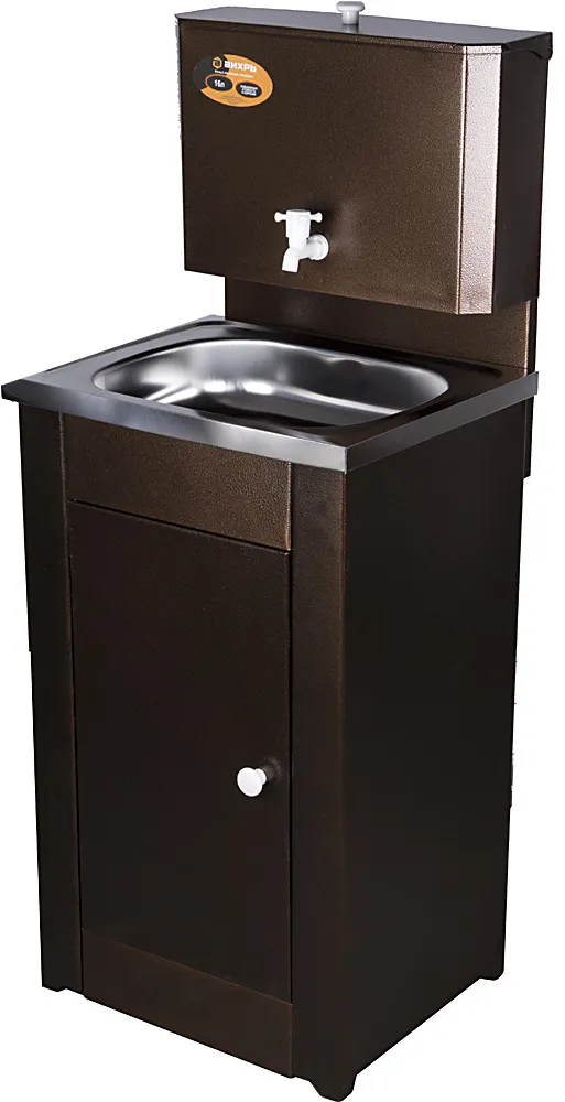 Умывальник дачный КОМФОРТ, с подогревом, нержавеющая мойка,медь