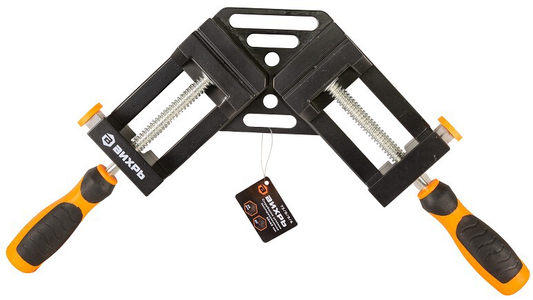 Вихрь Струбцина угловая, быстрозажимная, 65х65 мм