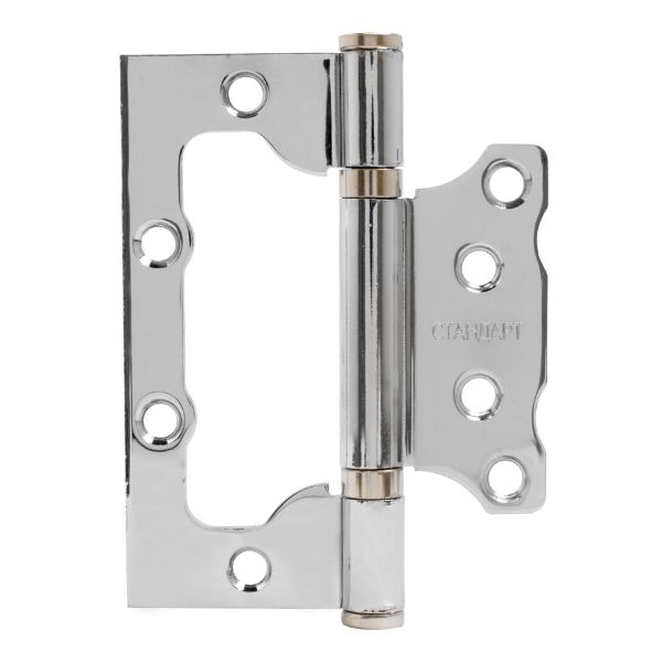 Петля накладная без врезки Стандарт  100х75х2,5мм хром