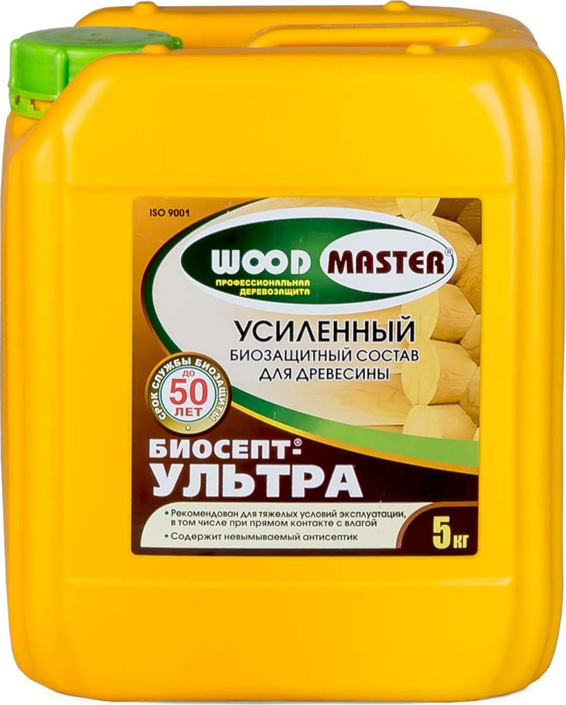 Состав WOOD MASTER Биосепт ультра антисептический 5 л