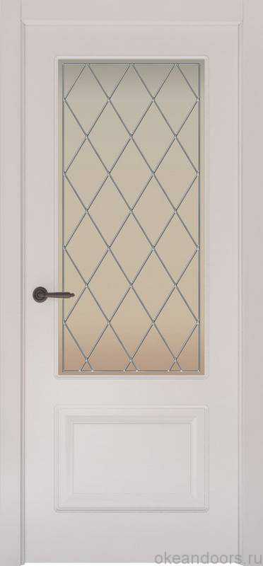 Дверь CORSA 11, со стеклом Лиственница белая 3D, 700*2000