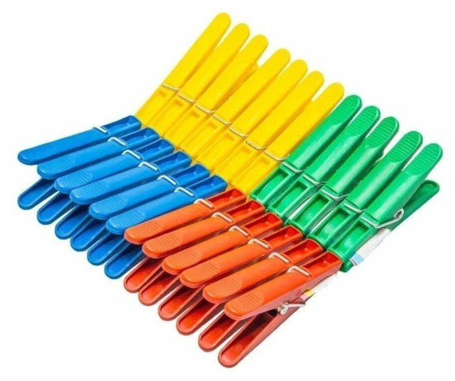 Прищепки 24 прищепки, пластик 218 (017185)