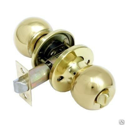 Ручка дверная АЛЛЮР 5560 BK PB универсальная латунь 2 шт.