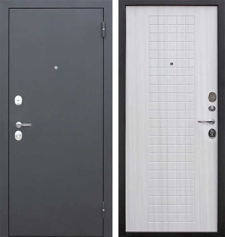 Дверь мет. Гарда 8мм Белый Ясень (860мм) правая