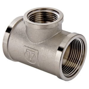 Тройник Valtec перех. 1"-3/4"-1" никель (5) VTr.750.N.0605