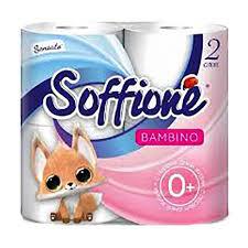 Бумага туалетная Софионе Decoro Blue  (белая) 2сл 4рул